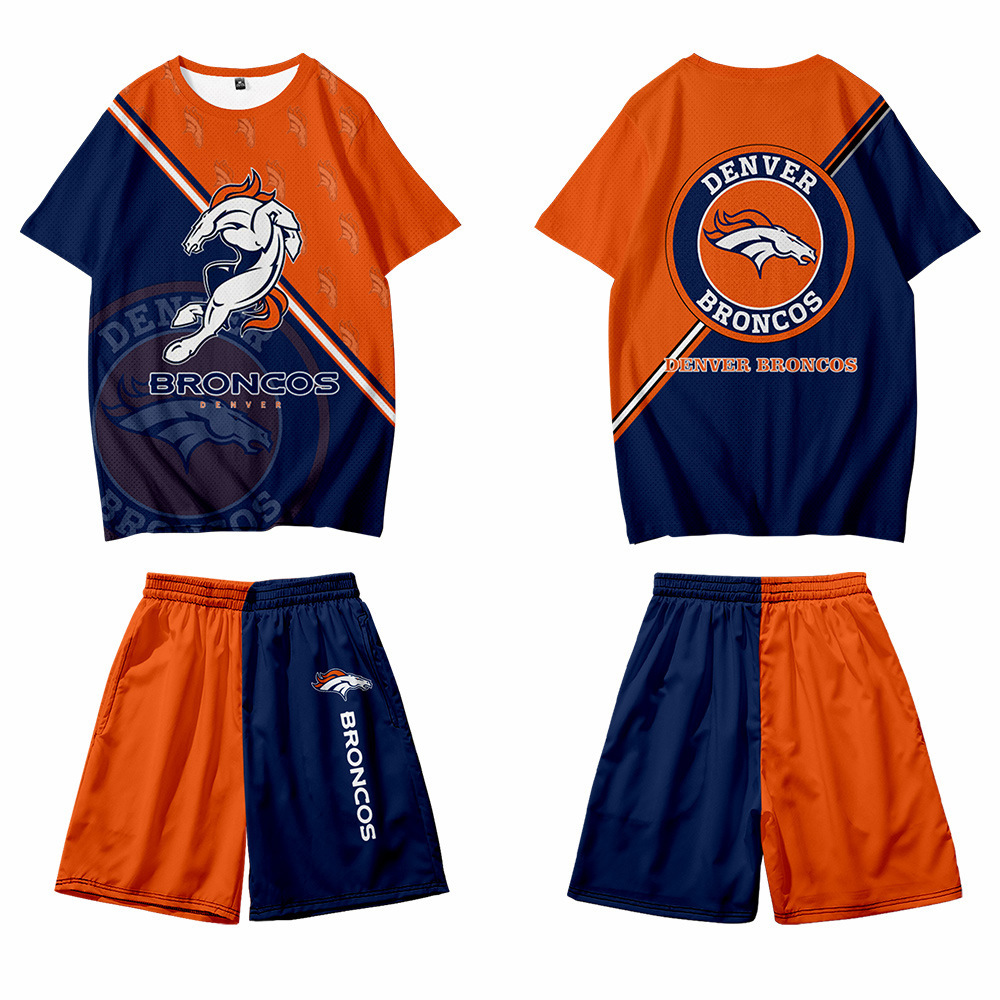 2021 traje de equipo uniforme de la NFL impresión digital impresión digital pantalones cortos de manga corta para hombres y mujeres todos los días se pueden fijar Z