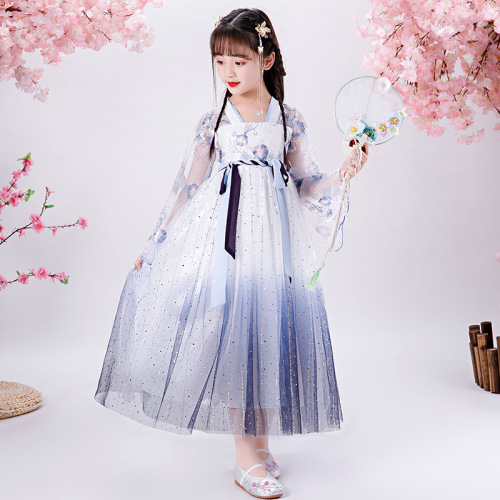 Girls Kids Chinese Fairy Princess hanfu China ancient folk costume Hantang Princess cosplay outfit for Baby