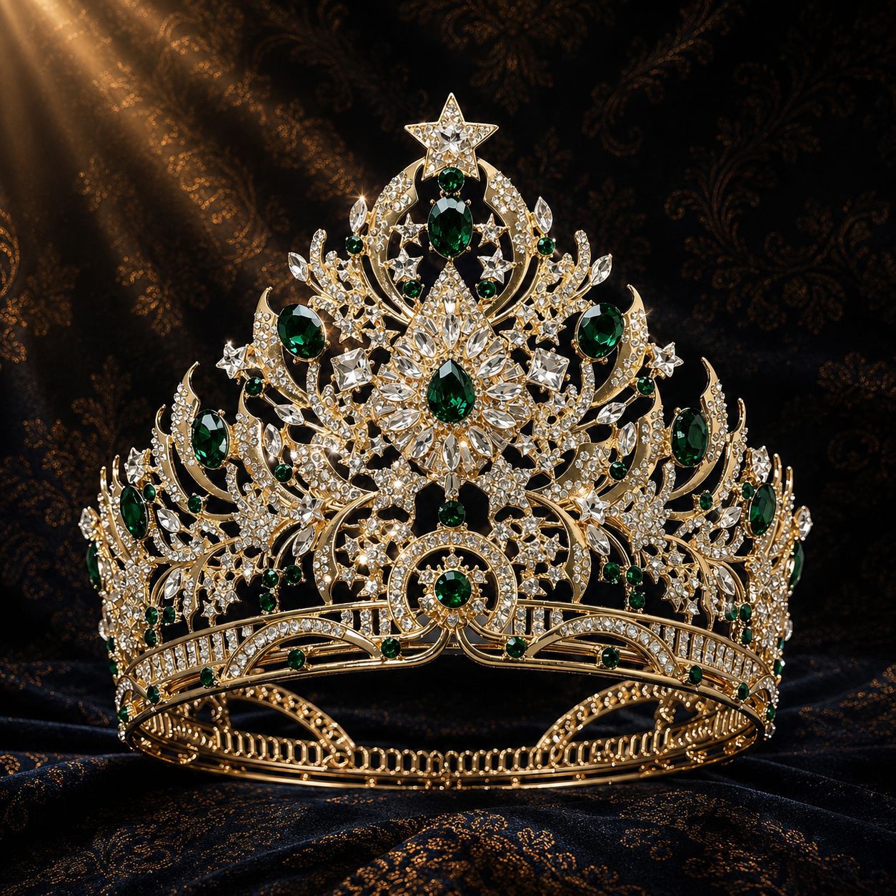 2026 nueva fábrica transfronteriza venta directa europea y americana elegante temperamento concurso de belleza boda corona corona corona de etapa de novia