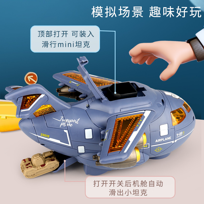 Nuevo avión eléctrico universal rueda para caminar con la música luz de los niños aviones transporte juguete modelo simulación