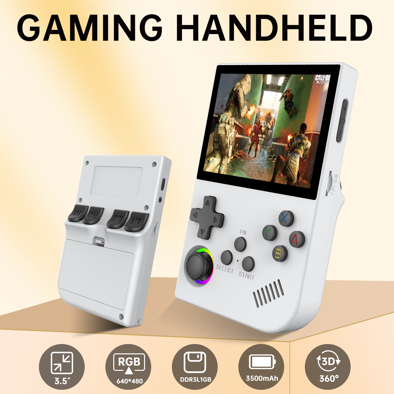 New G26 Game Console Open Source Handheld Game Console Ips High-Definition Psp Retro Handheld Joystick Arcade Cross-Border
