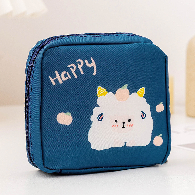 萌え面白い顔かわいい生理用ナプキン収納バッグ叔母のタオル袋携帯大容量生理用綿月事小包|undefined