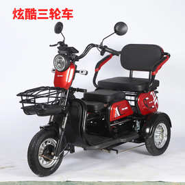 跨境炫酷三轮电动车外贸成人老年代步车电瓶车小型接送孩子批发