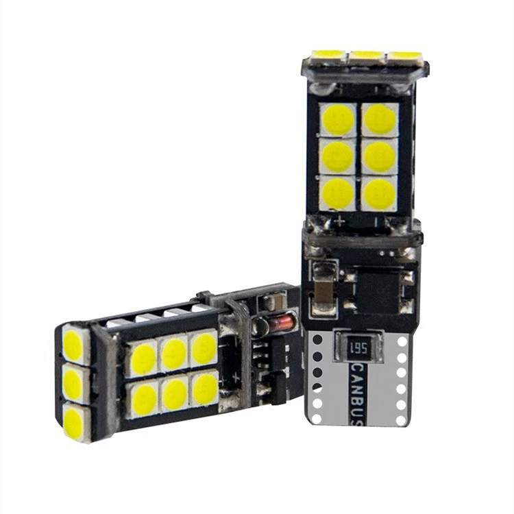 Новая модель подсветки декодирования автомобиля светодиодная лампа W5W T10 3030 15SMD лампа для чтения
