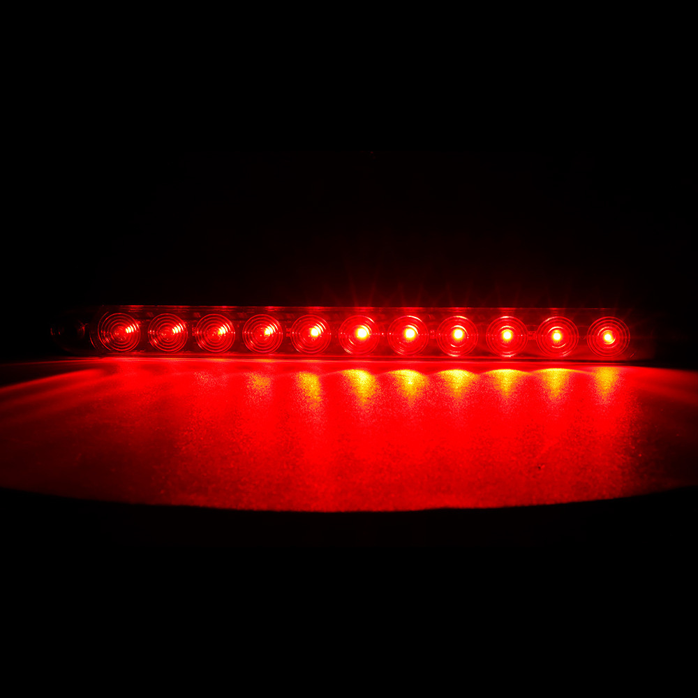Suitable for Truck Tail Lights 11Led High Brake Lights 12V Turn Signal Lights Modified Long Tail Lights Red Light