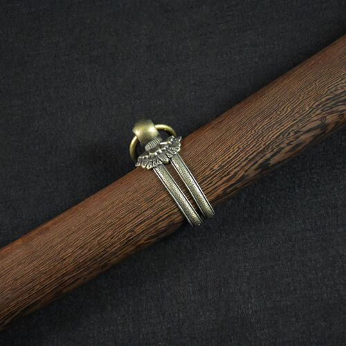 Longquan City Sword Japanese Style Command Hard Sword Self-defense Knife High Manganese Steel One-piece Cold Weapon Craft Collection Unsharpened