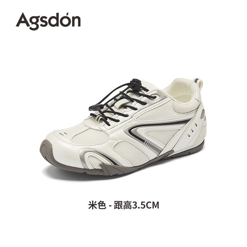 Zapatos de entrenamiento de plata de Augu Lion para mujeres 2025 nuevo otoño función de zapatos descalzos con suela delgada Agan zapatos deportivos casuales