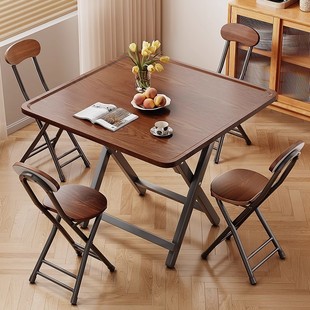 Household Folding Table Mahjong Table Multi-functional Dining Table Small Mahjong Table Hand Rubbing Chess and Card Table Rental Room Dining Table