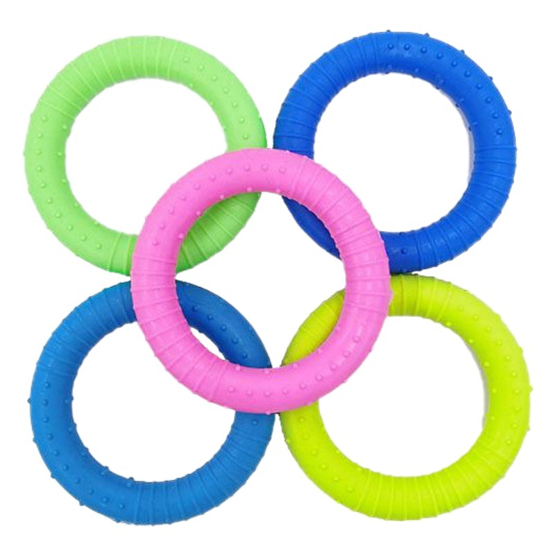 Pet Toy Dog molar de goma de juguete perro de entrenamiento perro lanzando TPR Limpieza de dientes resistente a los mordiscos suministros para Mascotas Fábrica al por mayor