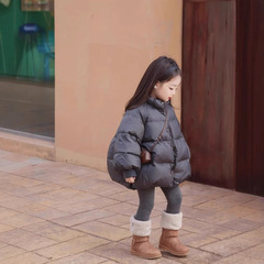 女の子のダウンジャケットミッドレングスホワイトダックダウン冬服 2025 新しい子供服ジャケット冬厚く暖かい子供
