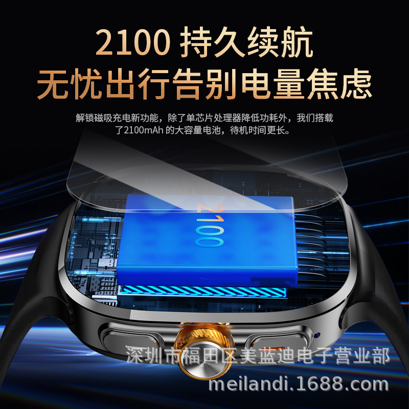 Pantalla ancha tarjeta M99 reloj inteligente Global 2.4 pulgadas pantalla completa Bluetooth táctil + SIM sistema dual 5G