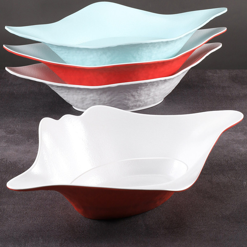 Melamine Salmon Sashimi Ice Tray, Creative Japanese Cuisine Platter, Hotel Lobster Seafood Plate Melamine Salmon Sashimi Ice Tray, Creative Japanese Cuisine Platter, Hotel Lobster Seafood Plate