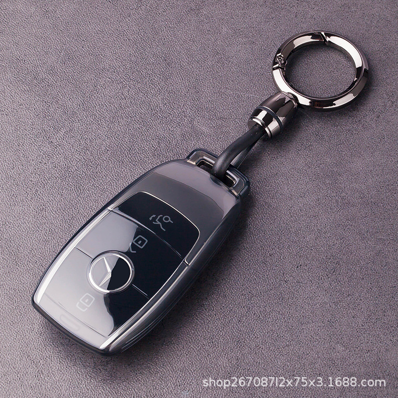 Suitable for Mercedes-Benz E300L Key Cover E350El Special Large g Buckle 2023 Gle450 Transparent B200 Male