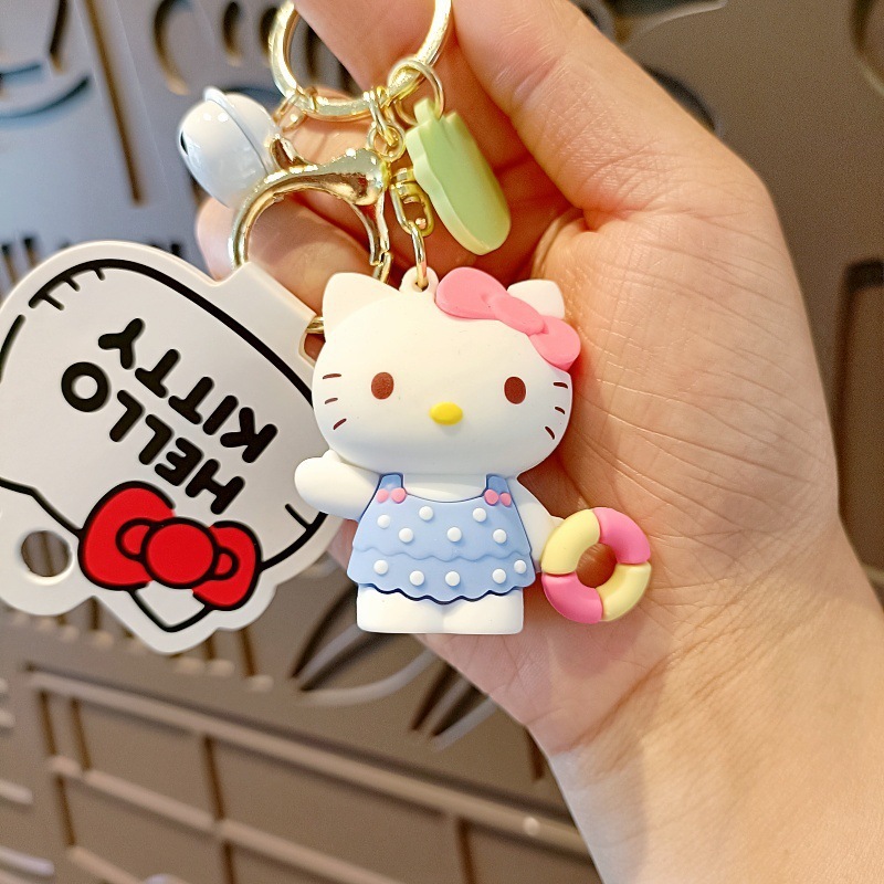 サンリオの着せ替え日記アニメのキーホルダーがかわいいkt猫の公の子のカバンのストラップの女の子のアクセサリー|undefined