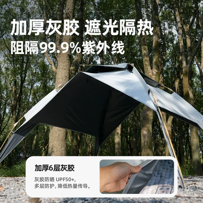 Folding Portable Double-Layer Canopy — Avtomobil dam çadırları