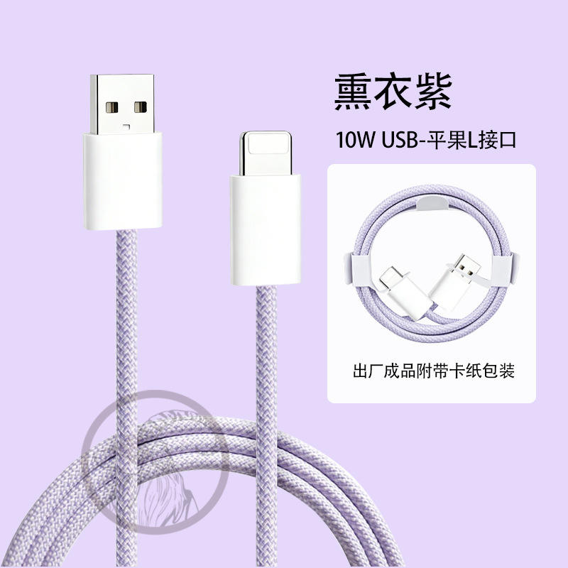 Cable de Carga Rápida Doble Tipo-C para Apple 17 de Nailon Trenzado con Carga Rápida PD