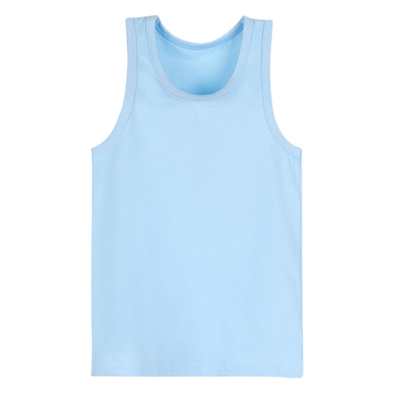 Children's Small Vest Summer Pure Cotton Lycra Thin Boys and Girls Baby Children's Wear Camisole Inner Wear Base Vest