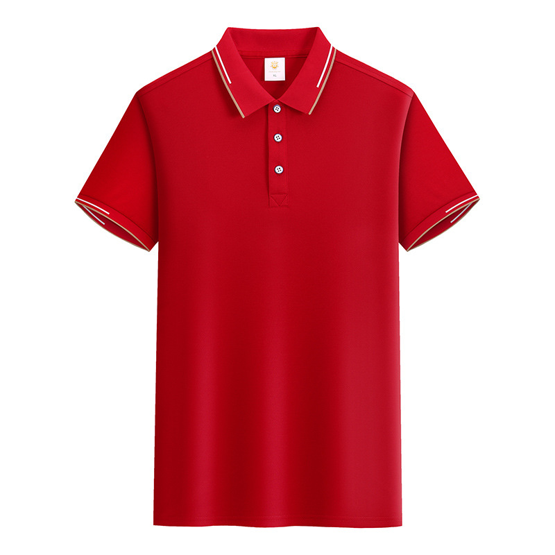 Hielo fresco transpirable poliéster algodón amoníaco manga corta exhibición camiseta publicitaria con solapa ropa de trabajo polo camiseta de trabajo personalizada