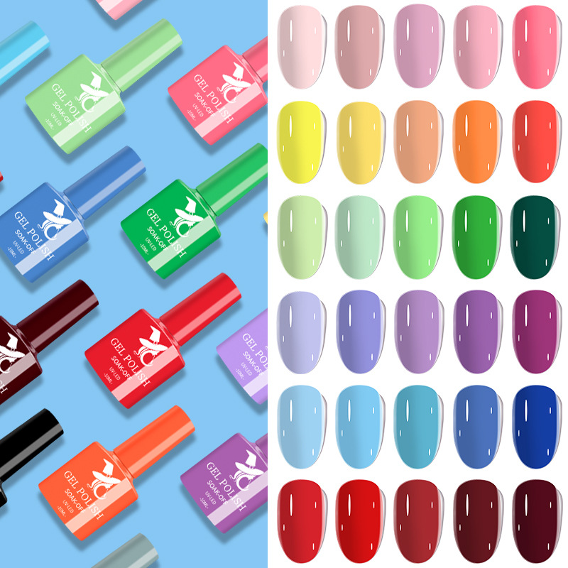 48 colores una botella un pegamento de uñas de color al por mayor 6 botellas de esmalte de uñas traje de pegamento fototerapia pegamento de uñas al por mayor