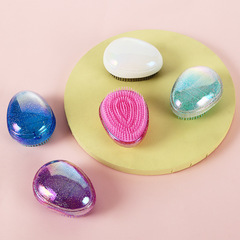 星空順發梳雞蛋梳子按摩美發梳塑料化妝梳子防打結直發梳子批發