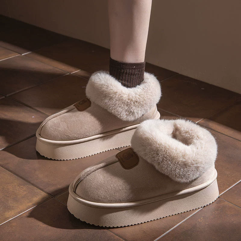Все включено хлопчатобумажные туфли женские зимние 2024 новые снежные сапоги носят противоскользящие и бархатные хлопчатобумажные тапочки для женщин