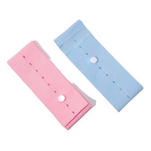 2-piece fetal heart monitoring band with adjustable elastic strap for prenatal check-up, can be adjusted and comes in a bag