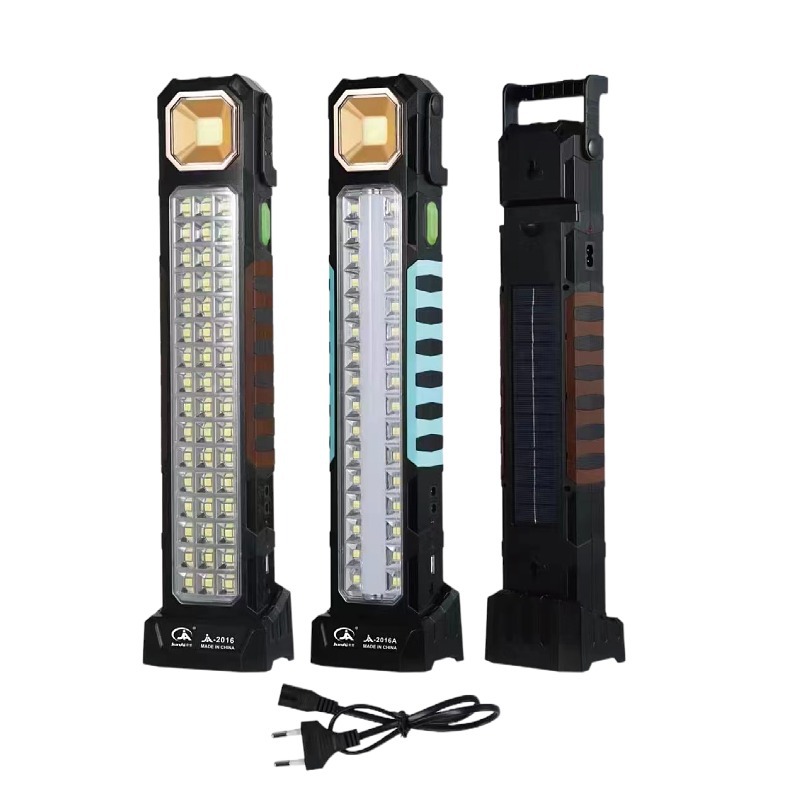 Luz de inundación recargable Luz Portátil solar luz de camping al aire libre portátil súper brillante hogar móvil luz de emergencia