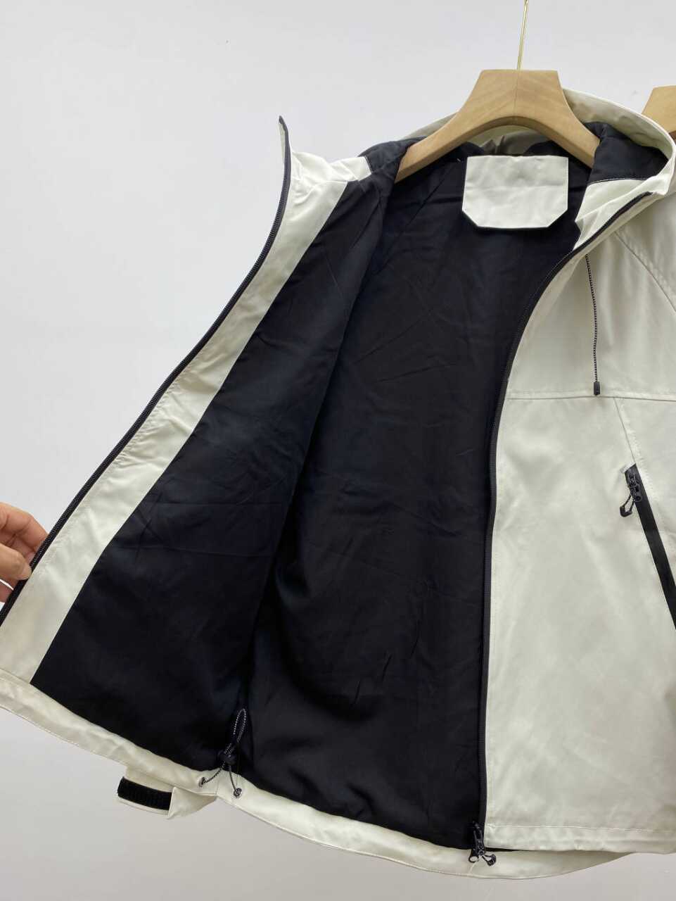 Vattentät herr trenchcoat jacka med huva för utomhusbruk_voghion.com