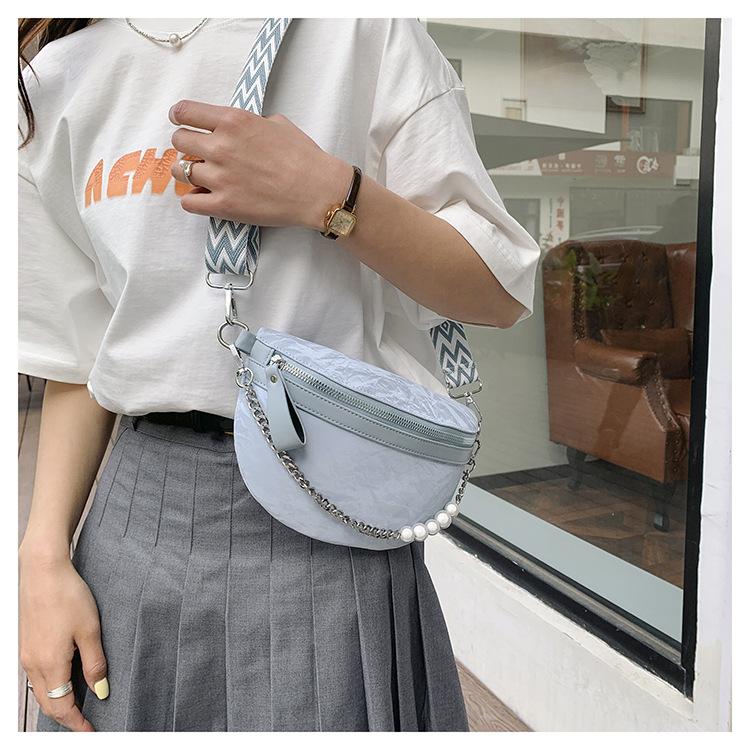 750g Weight Nylon Lining Material Zipper Closure Type Single Shoulder Strap Strap Type Crossbody Bag Bags Type Casual, Holiday Occasion Pu Leather Material Solid Color Pattern All Seasons Season Women's Gender Vintage Style, Streetwear Style Dumpling Shape Shape Medium Size Women's Vintage Style Streetwear Solid Color Pu Leather Waist Bags 21