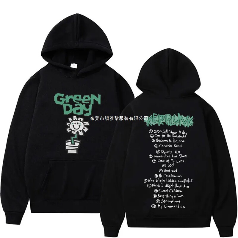 Punk Band Green Day Kerplunk Graphic Sweatshirt for Men, Vintage Casual Sweatshirt for Men and Women