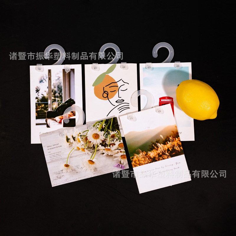 卡纸挂钩家纺布料问号钩卡头秋冬布料样卡挂布卡布夹