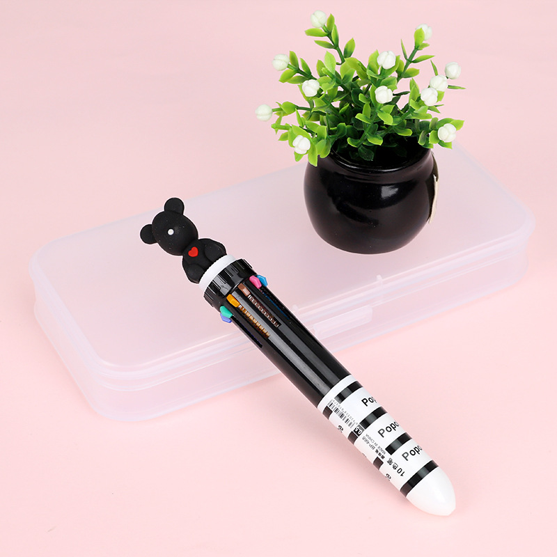 Black ballpoint pen, 10 colors