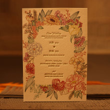 婚庆请帖定制定做凸版印刷请帖请柬高端婚礼请帖婚礼喜帖