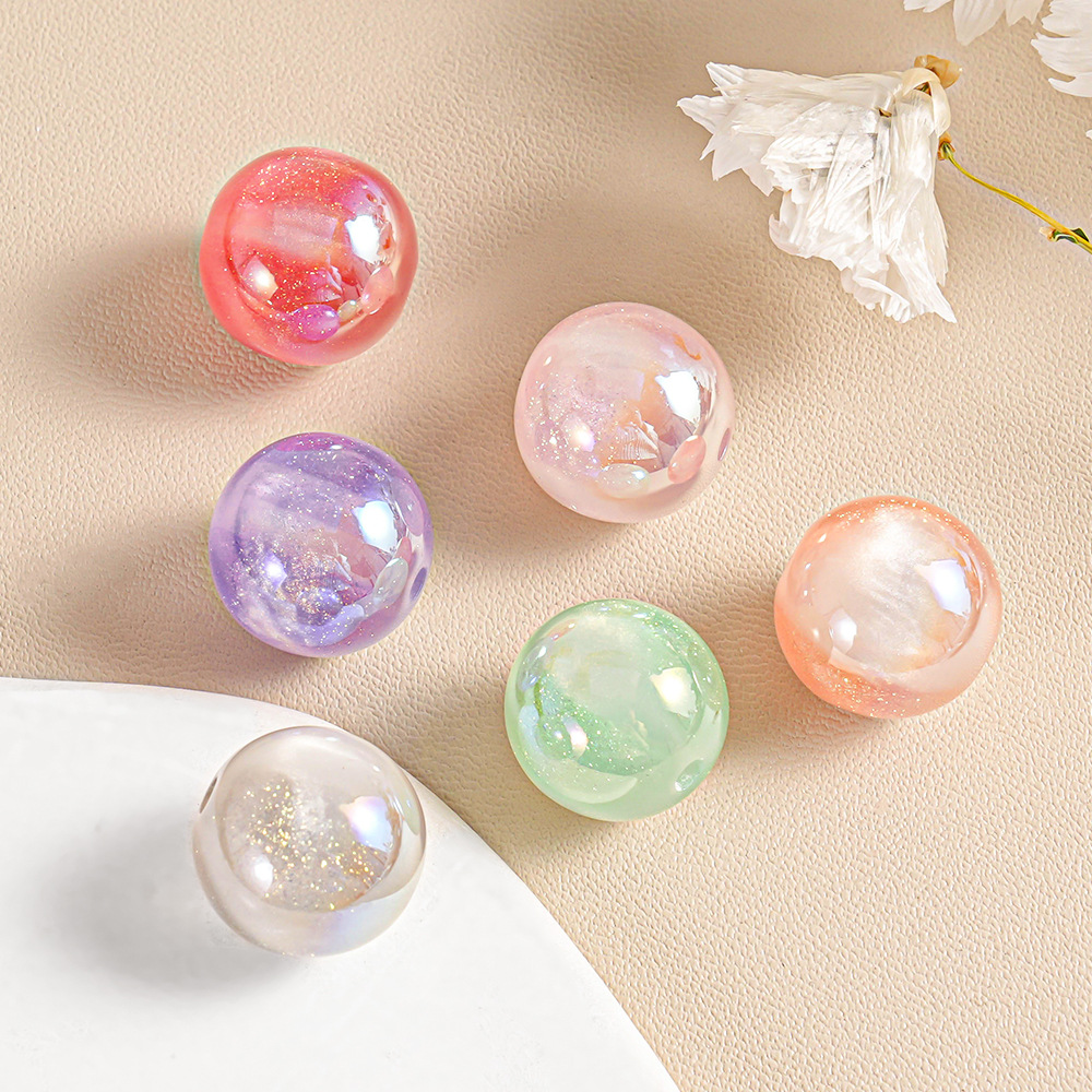 Ins20 ojos de gato gypsophila ultravioleta que cambia de color, brazaletes de bricolaje, cadena de teléfonos móviles, accesorios de joyería, cuentas sueltas