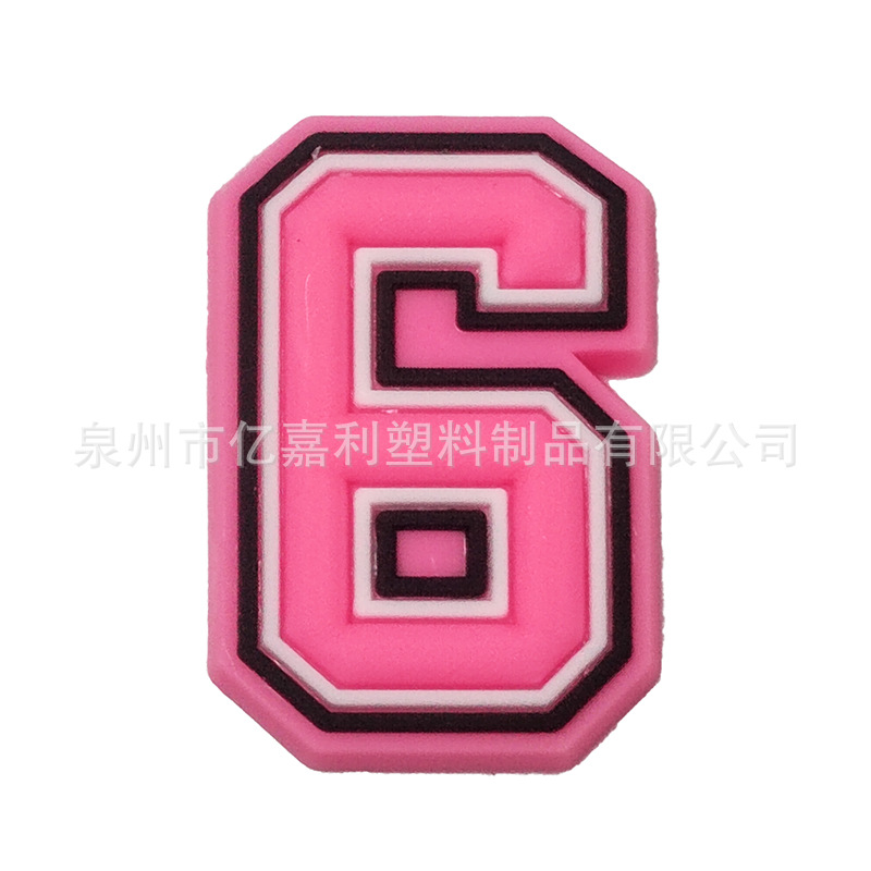 Rosa carta serie agujero zapatos Accesorios agujero zapatos DIY zapatos desmontables flor zapato hebilla al por mayor