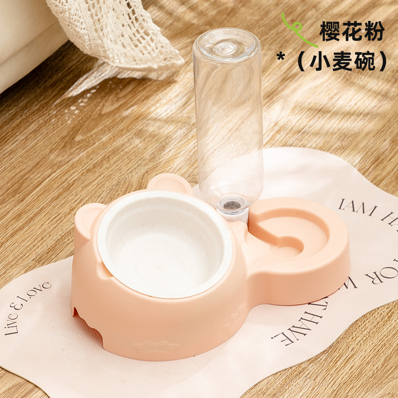 핑크 대형 사이즈에는 물병 + PP 그릇이 함께 제공됩니다.