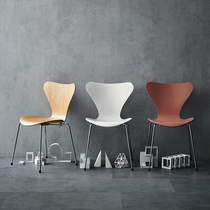 北歐餐椅曲木椅子現代簡約設計師中古鐵藝餐廳酒店洽談會議辦公椅