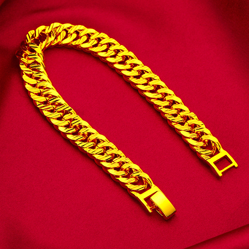 Vietnamese Sand Gold Women's Fashion Buckle Bracelet Amazon Cross-Border Jewelry Bracelet Bracelet