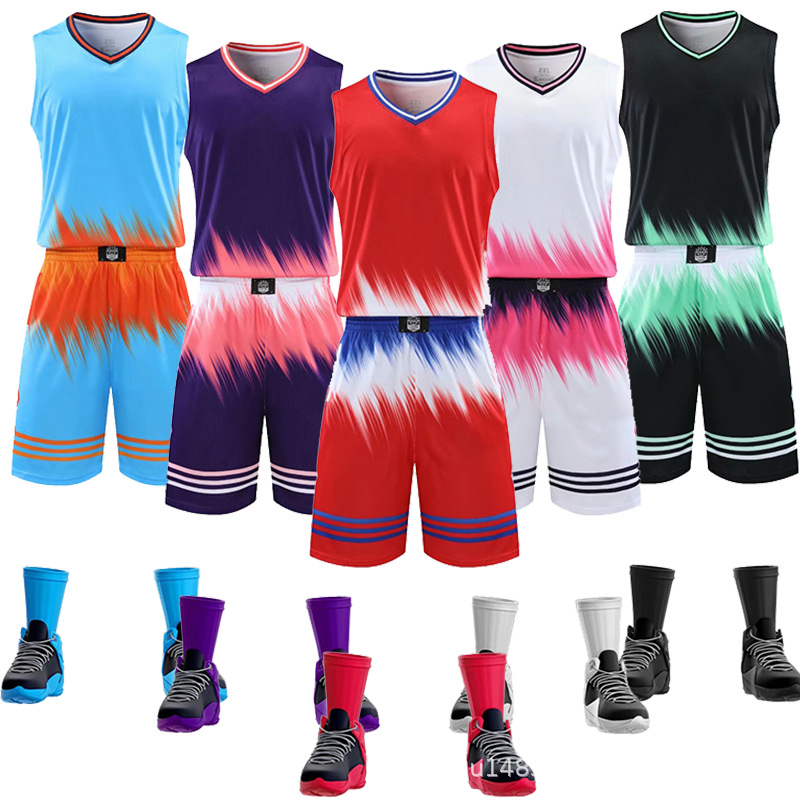 Children's camouflage summer basketball uniform for adults for…
