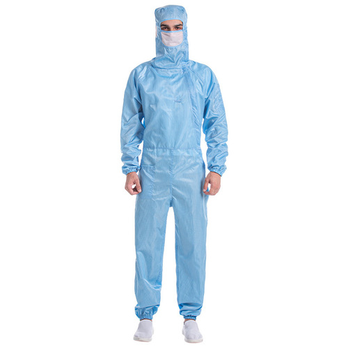 Anti-static dust-free clothing mesh protective clothing dust-proof split one-piece clothing clean work clothes food factory dust-proof clothing
