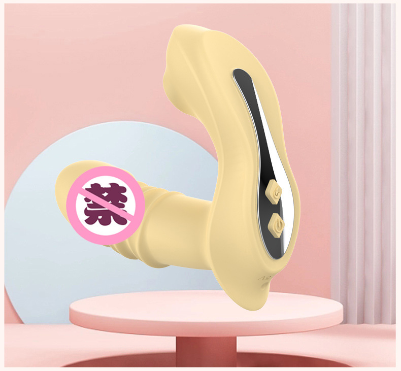 Wireless Remote Wearable Vibrating Egg with Thrusting, Heating and Suction, Pink Silicone — detail image 18