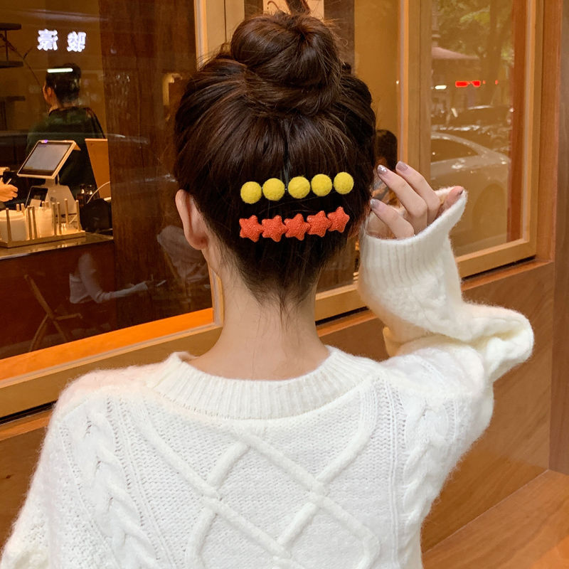 Estilo coreano peine de pelo insertar peine horquilla al por mayor cabeza trasera horquilla rota acabado artefacto flequillos horquilla lateral clip femenino