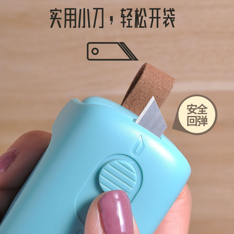 Mini máquina de sellado portátil máquina de sellado doméstica mini presión de la mano tapa deslizante DISPOSITIVO DE SELLADO de succión magnética clip de sellado