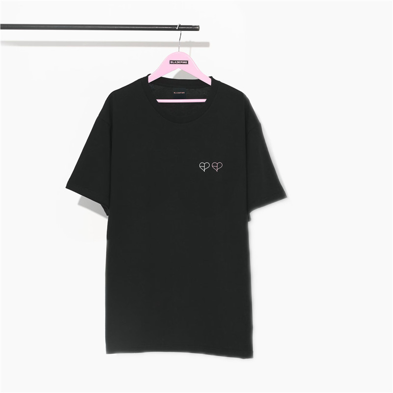 Blackpink2025ツアー新作DEADLINE同風半袖Tシャツ綿230gプリントトップス|undefined