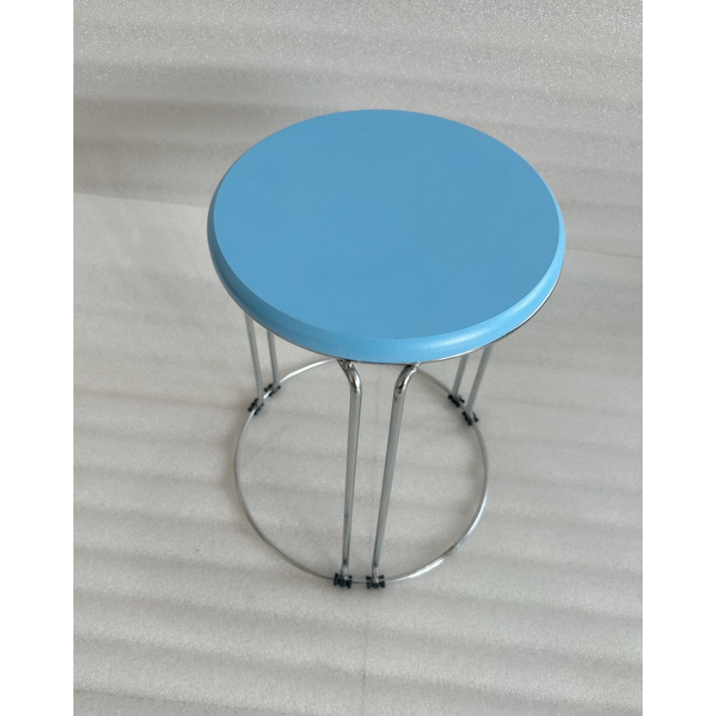 Taburetes redondos de madera sólida taburetes de acero inoxidable taburetes caseros apilables taburetes de hierro forjado dormitorio taburetes de comedor para adultos