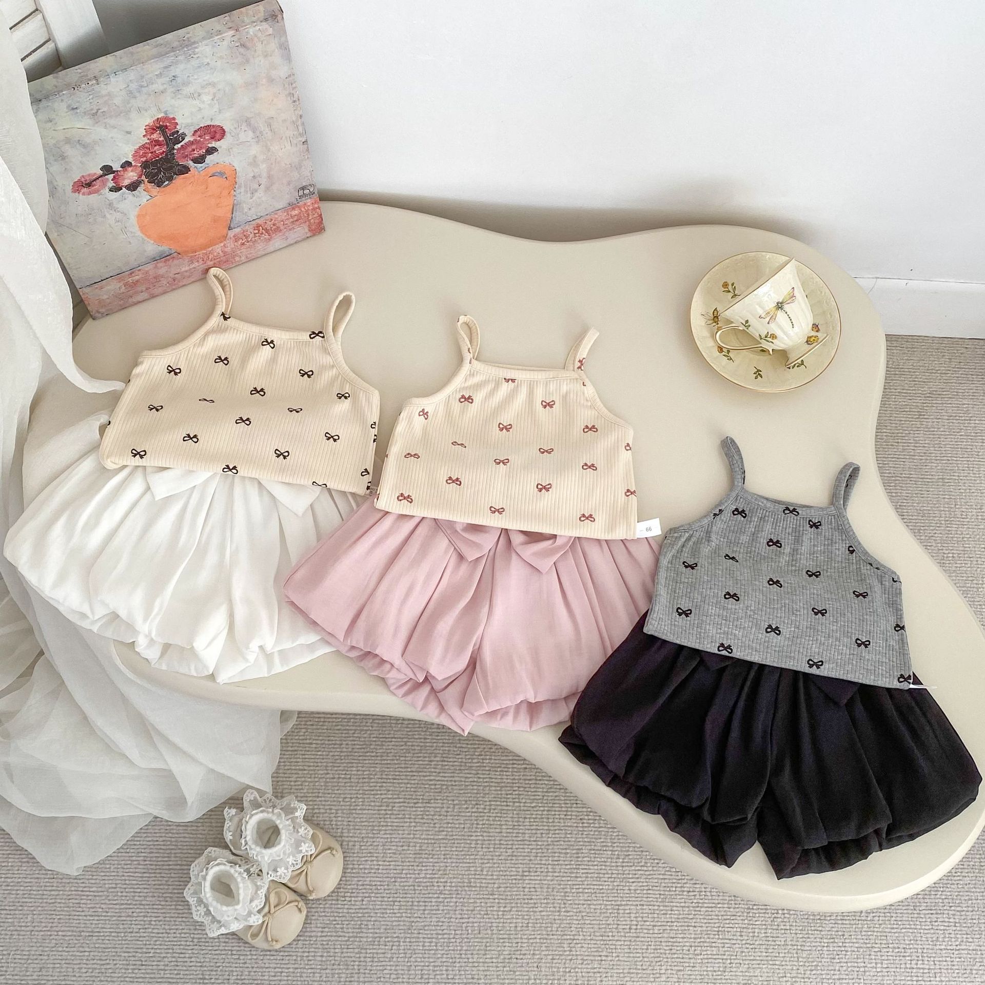 Children's summer T-shirt girl's with bow