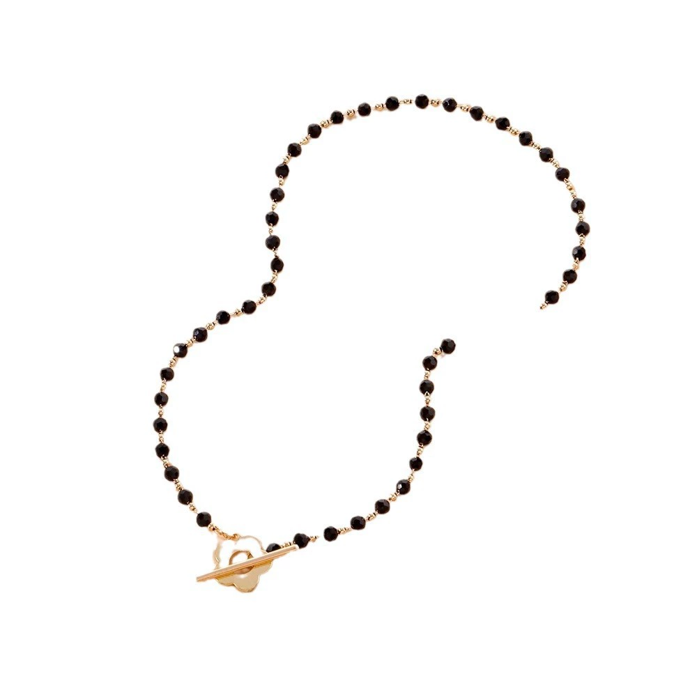 (Cross-border trading), black short beads, brand necklace pearl, European style, Aliexpress, flowered