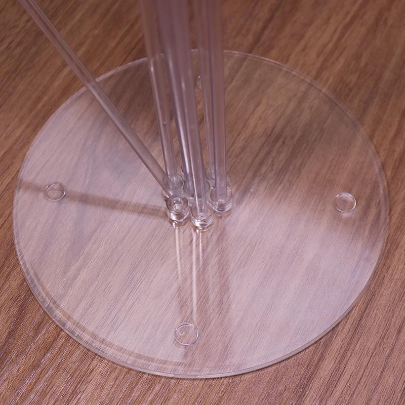 Mesa de columna de globo flotante piezas flotantes conjunto de árbol de globo de plástico transparente guía base de soporte de globo de alta calidad