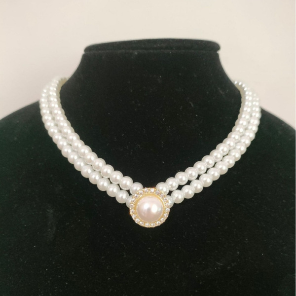 Retro elegant universal necklace from pearl
