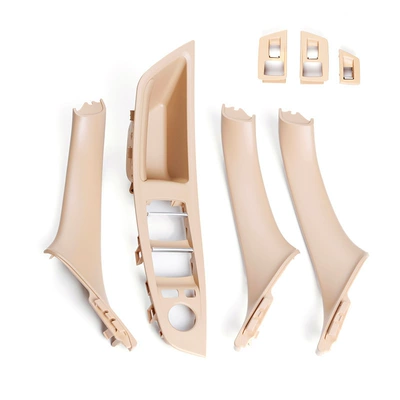 5 series car door handle Armrest, handle, handle - beige-seven-piece-set-high-end-version